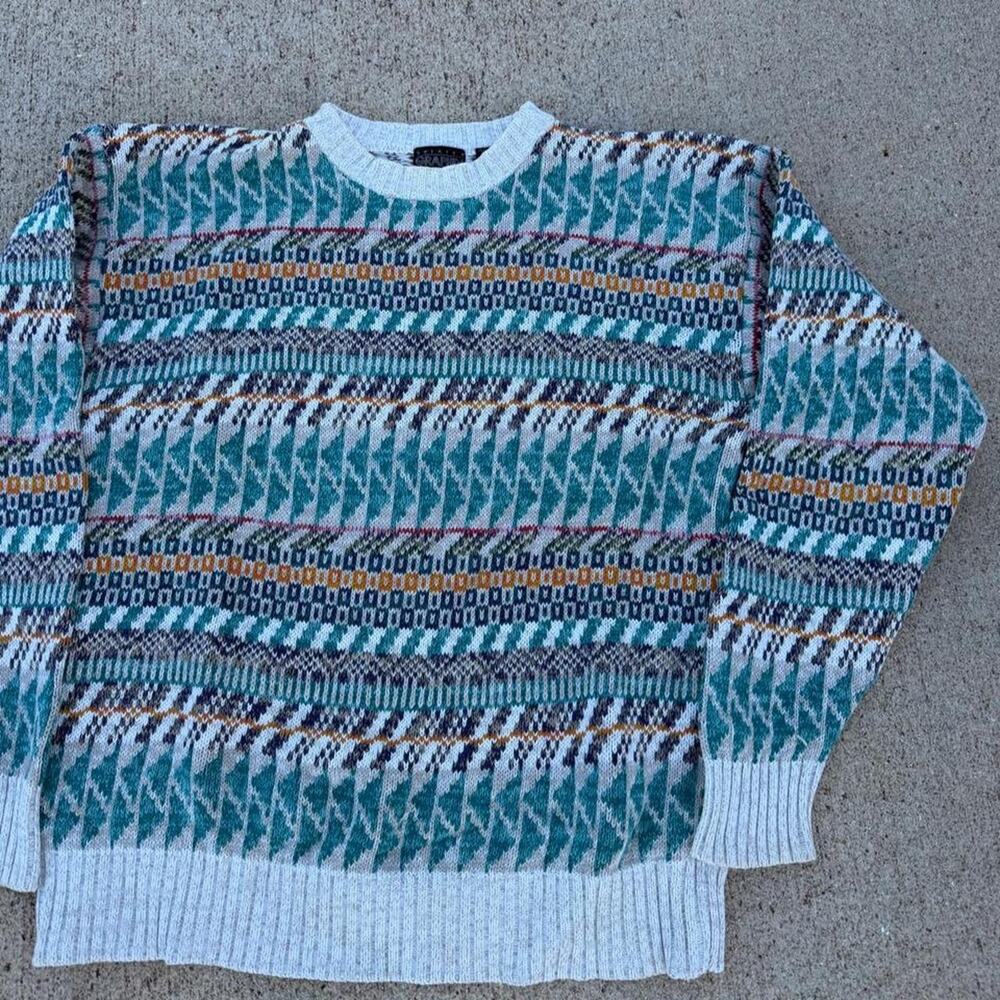 Vintage 90s knit sweater vintage multicolor xl